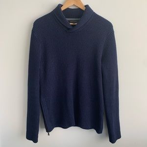 Banana Republic Mens Blue V-Neck Sweater